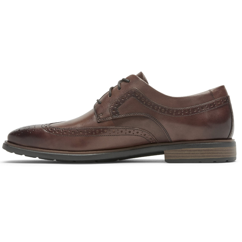 Rockport Mens Dress Shoes Brown - Dres Sports Business 2 Wingtip - UK 597-AIQUKV